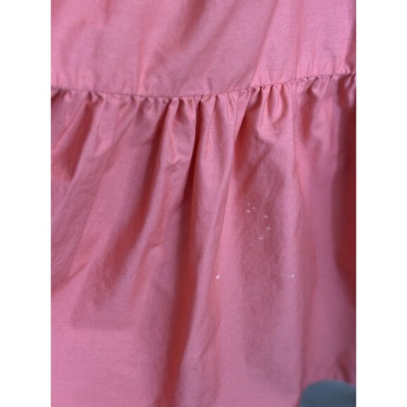 Anthropologie Maeve Tiered Midi Dress Coral Rose Smocked 4 Cottage Boho READ - Picture 10 of 16